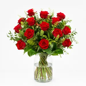 Blumenstrauß roten Rosen