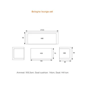 Bologna sofa-loungeset - afbeelding 4