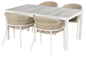 Comino tuintafel 'Royal white' - afbeelding 3