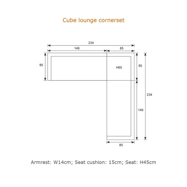 Cube hoek-loungeset - afbeelding 4