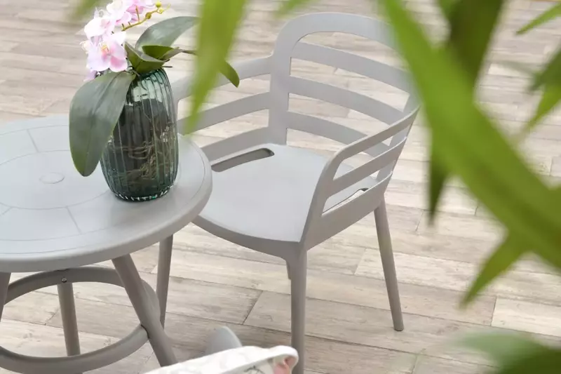 Formello tuinstoel licht grijs - afbeelding 3