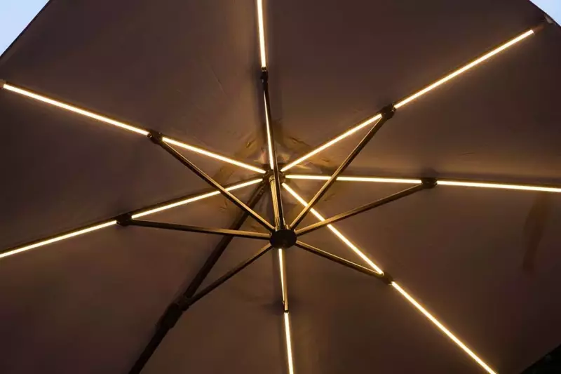 Hawaii lumen parasol zwart - afbeelding 2