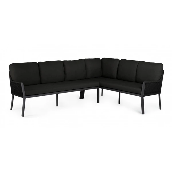 Liv hoek-loungebank 'Black' - afbeelding 1