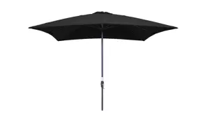 Lotus parasol 250x250 cm zwart