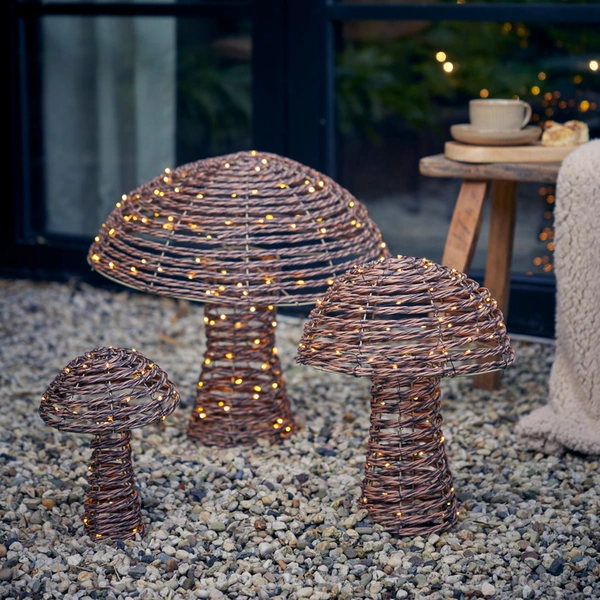 Lumineo paddenstoelen set van 3 - 270led - afbeelding 1