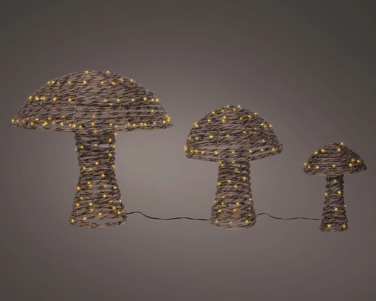 Lumineo paddenstoelen set van 3 - 270led - afbeelding 3