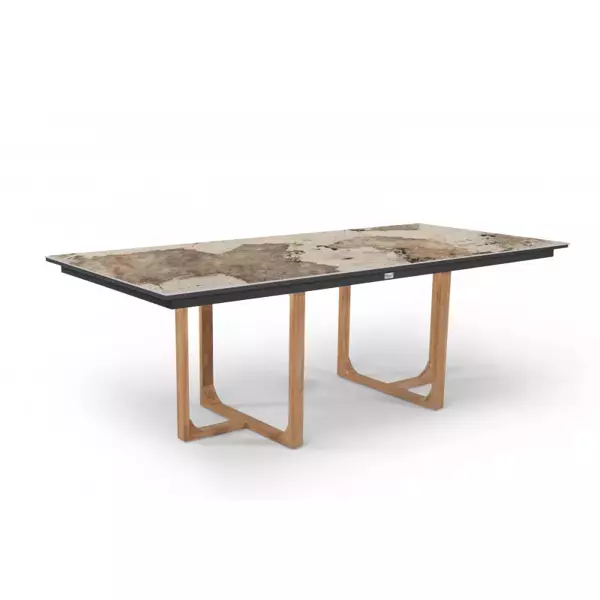 Nida tuintafel Teak 220x100cm