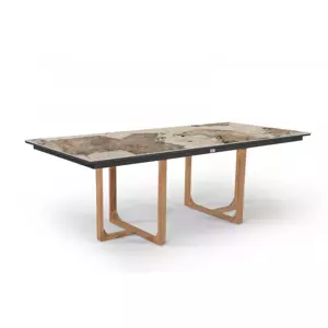Nida tuintafel Teak 220x100cm