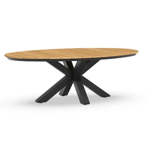 Oblong tuintafel 220x130cm 'Teak'