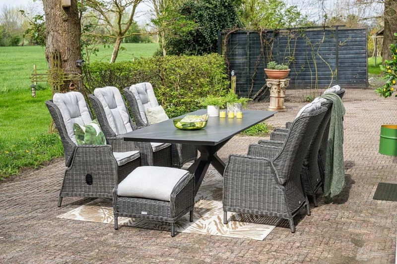 Osborne verstelbare fauteuil Earl Grey - afbeelding 3