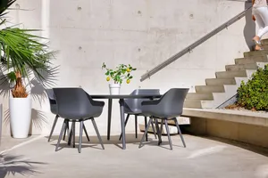 Sophie tuintafel Ø128 cm 'Black' - afbeelding 2