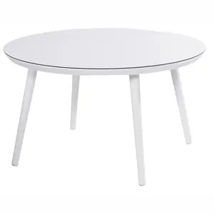 Sophie tuintafel Ø128 cm 'Royal White' - afbeelding 3