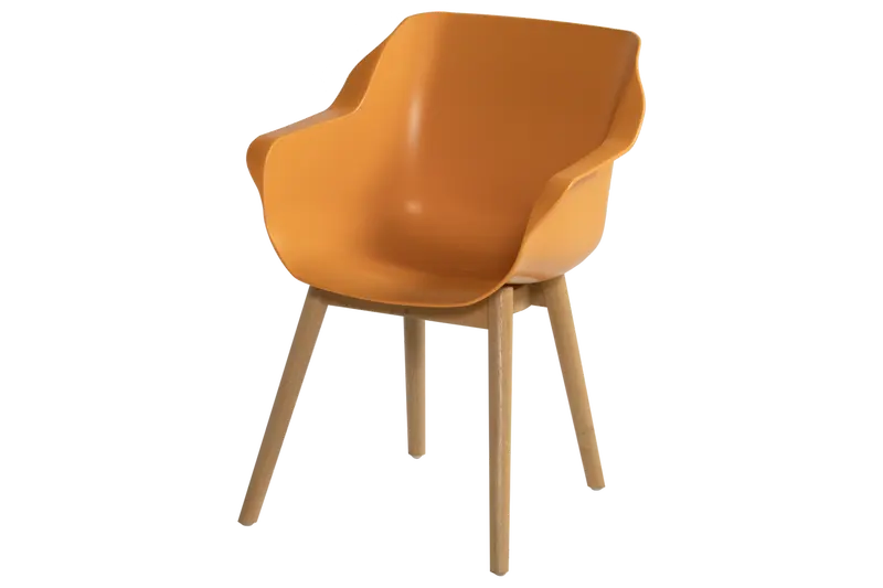 Sophie Teak Armchair 'Indian orange'