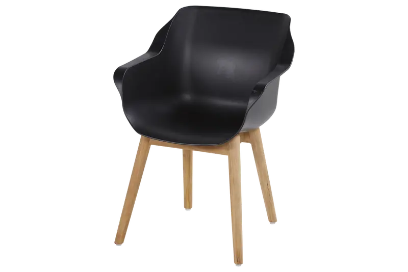 Sophie Teak Armchair 'Black'