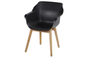 Sophie Teak Armchair 'Black'