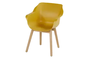 Sophie Teak Armchair 'Yellow'
