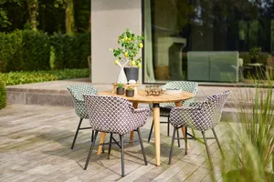 Sophie teak tuintafel Ø120 cm - afbeelding 3