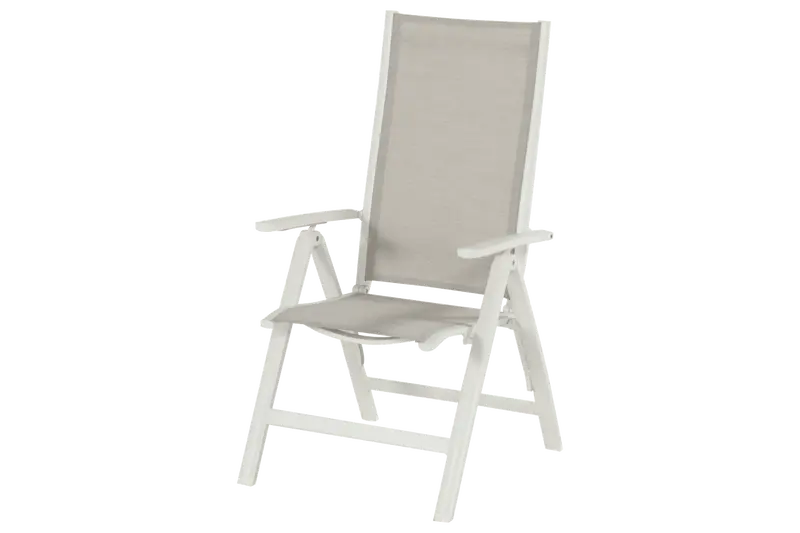 Troy verstelbare tuinstoel 'Royal white' - afbeelding 1