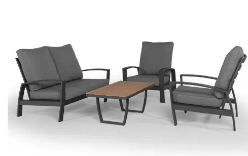 Valencia loungeset teaktafel - afbeelding 1
