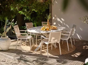 Xander tuintafel 220 x 120 cm Royal White - afbeelding 3